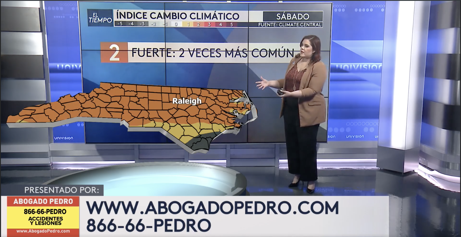 CSI: Meteorologist Fernanda Ramos Garcės (Univision 40 North Carolina, Raleigh)